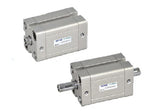 TACED50X25ST Airtac TACED Compact Air Cylinder, Double Rod Non-Rotating, with Yoke