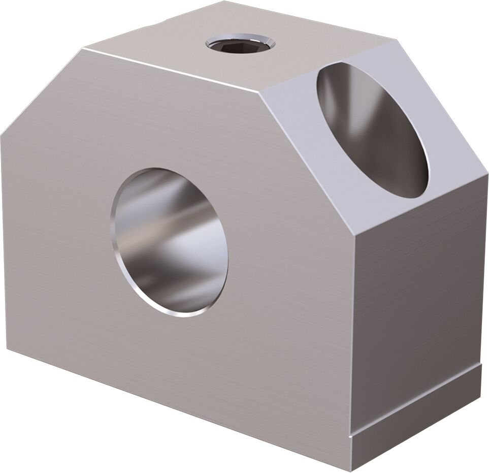 Shaft support block (aluminum), 25-FO