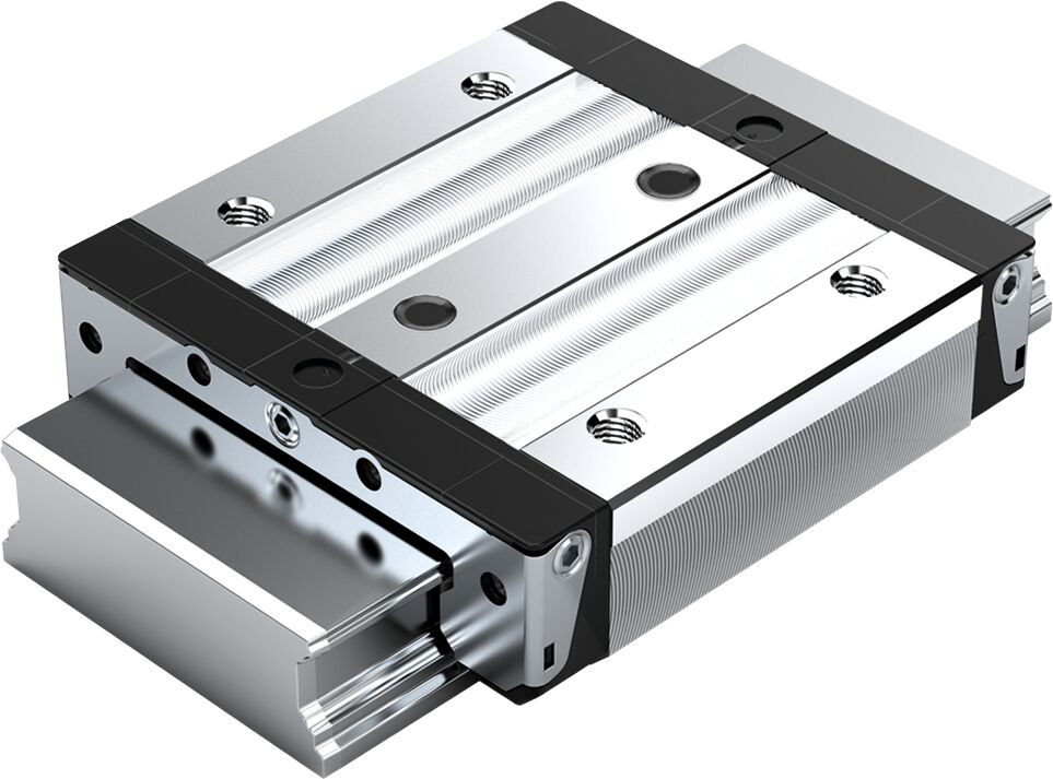 Ball runner block, CNS, size 25, steel CS, accuracy standard, low preload, with ball chain