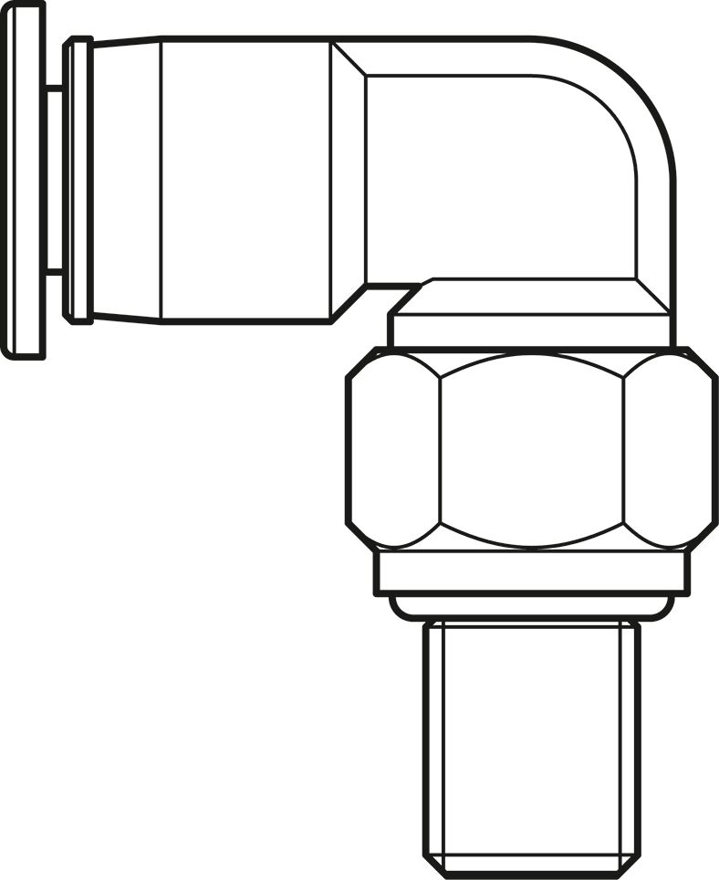 Elbow plug-in connection - M3