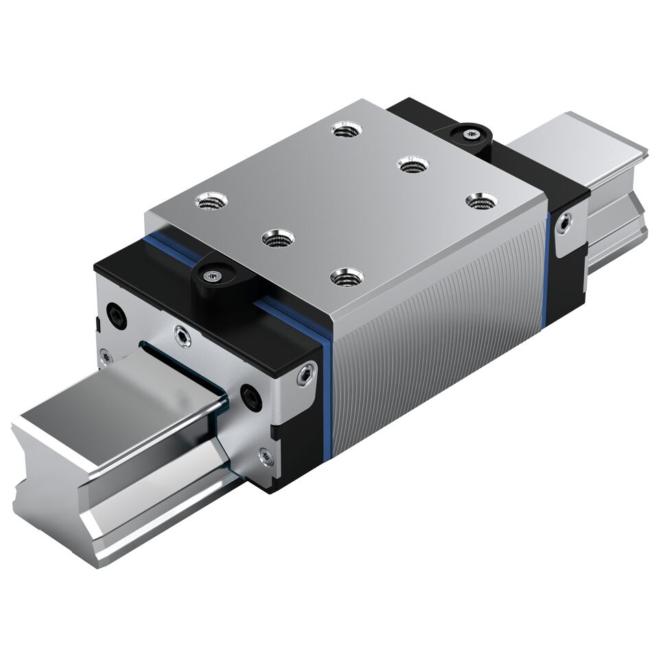 Roller runner block, SNH, size 25, steel CS, accuracy super precision, high preload