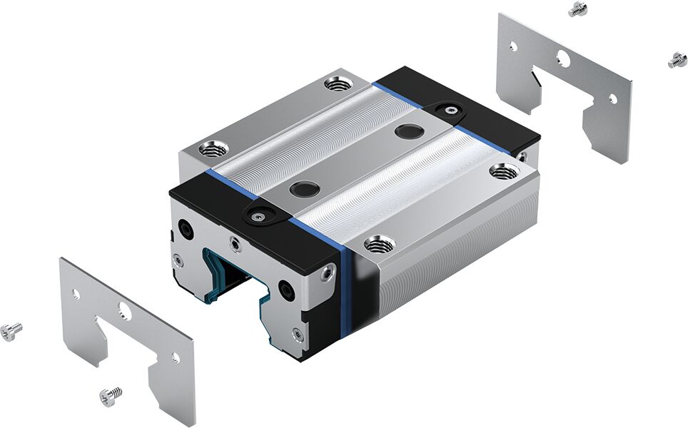 Cover plate wiper for roller rail systems - 55