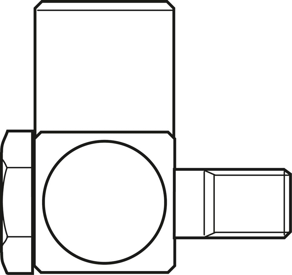 Swivel fitting - 12mm - M6