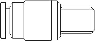 Plug-in connection - straight - M5