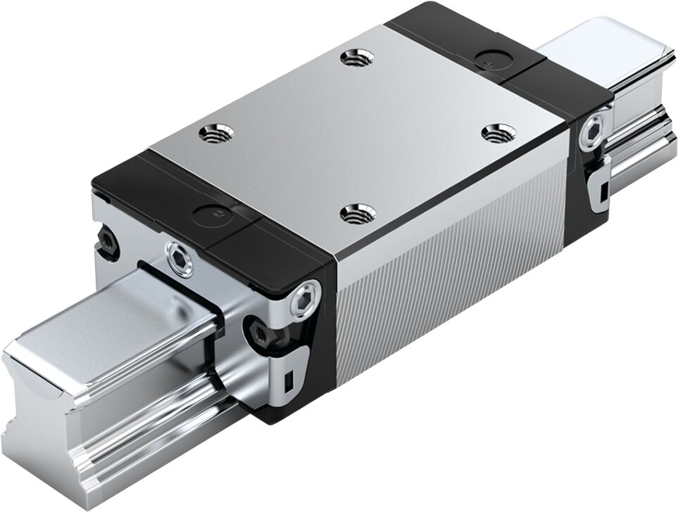 Ball runner block, SNS, size 20, steel CS, accuracy standard, preload-free, with ball chain