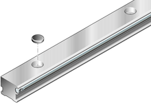 Load image into Gallery viewer, Cam roller guide rail, HNS, size 52, aluminum-NRII, double bores