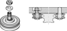 Load image into Gallery viewer, The cam roller is characterized by the following product features: Format LEZ, size 25, steel CS, accuracy economic, load class FN