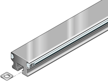 Load image into Gallery viewer, Cam roller guide rail, SNT, size 32, aluminum-NRII, no bores