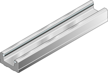 Load image into Gallery viewer, Cam roller guide rail, UNH, size 20, aluminum-NRII, no bores