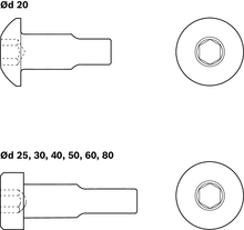 Load image into Gallery viewer, Locating screw - M8