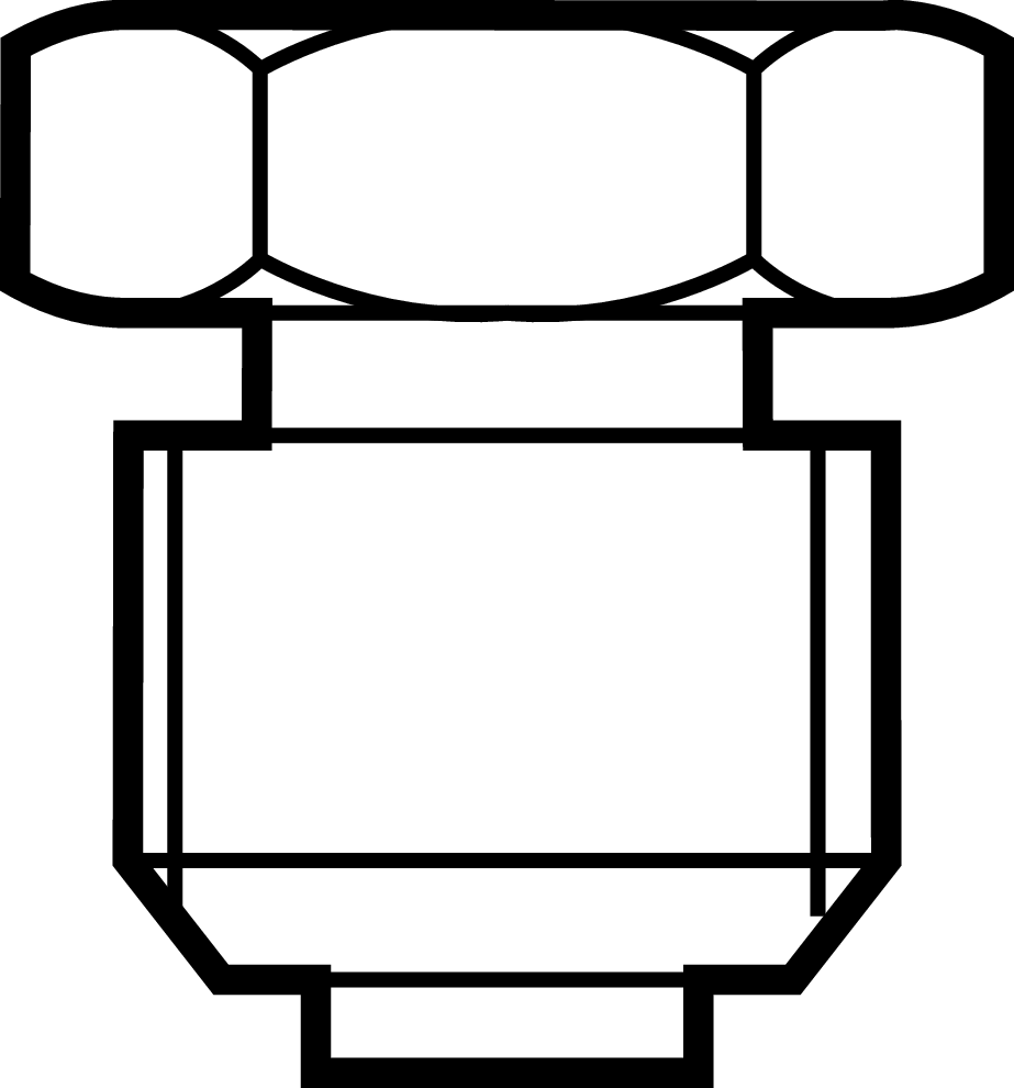 Funnel-type lube nipple - M6