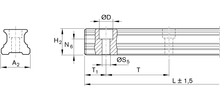 Load image into Gallery viewer, BALL GUIDE RAIL CARBON STEEL KSE-030-SNS-P-MA-AK-S