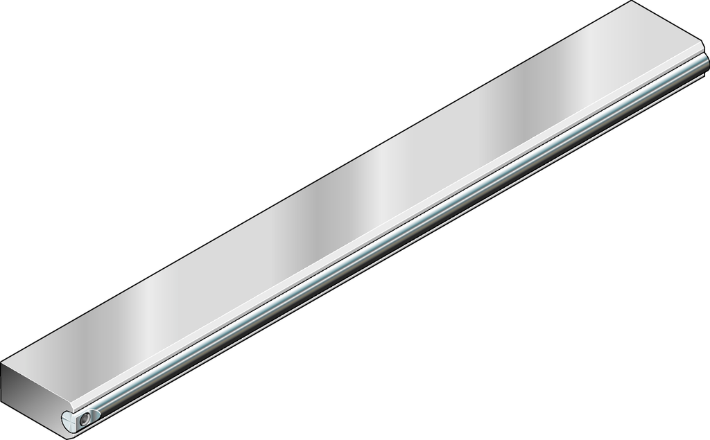 Cam roller guide rail, HNN, size 32, aluminum-NRII, no bores