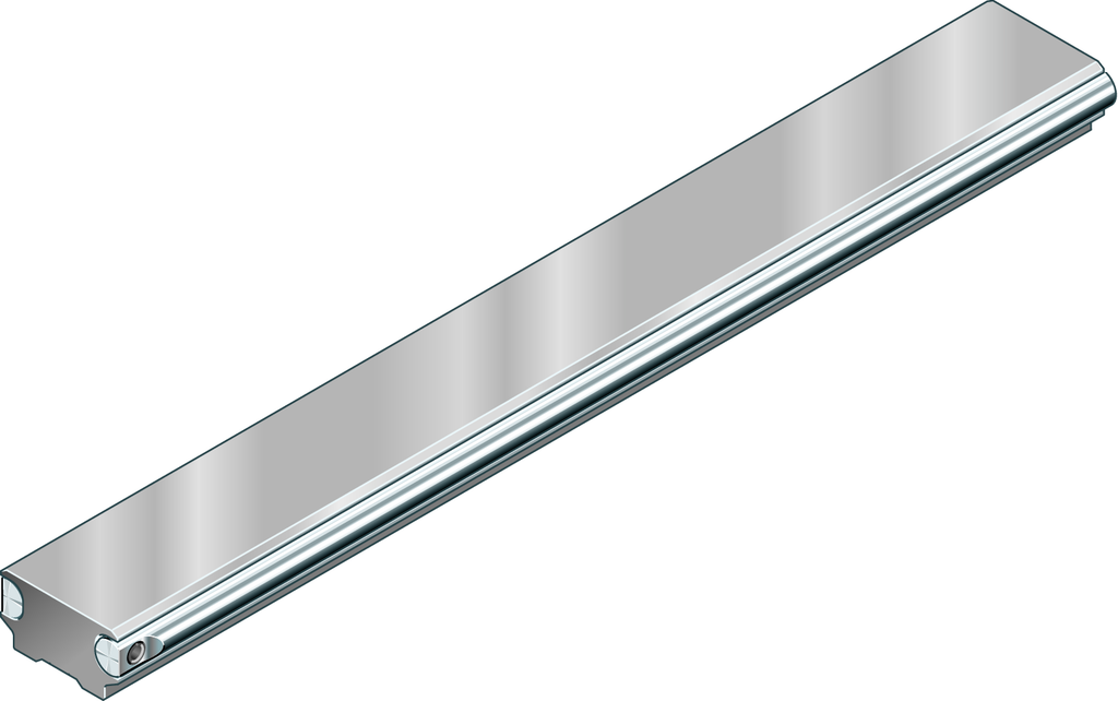 Cam roller guide rail, SNS, size 42, aluminum-NRII, no bores