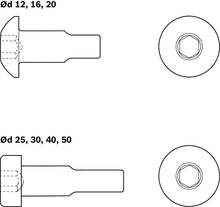 Load image into Gallery viewer, Locating screw - M4
