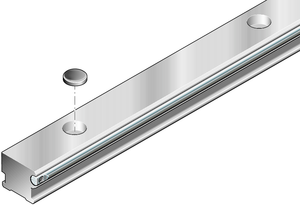 Cam roller guide rail, HNS, size 32, aluminum-NRII, double bores