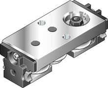 Load image into Gallery viewer, The cam roller runner block (U-type) is characterized by the following product features: Format SNS, size 20, aluminum, accuracy economic, load class FN