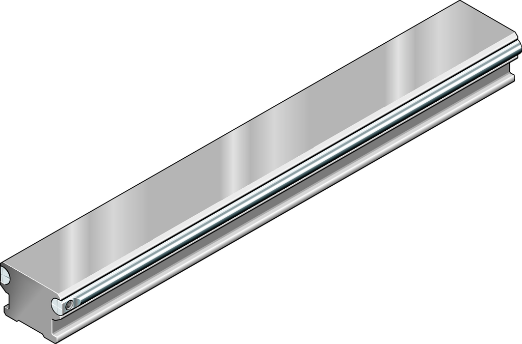 Cam roller guide rail, SNS, size 32, aluminum-NRII, no bores